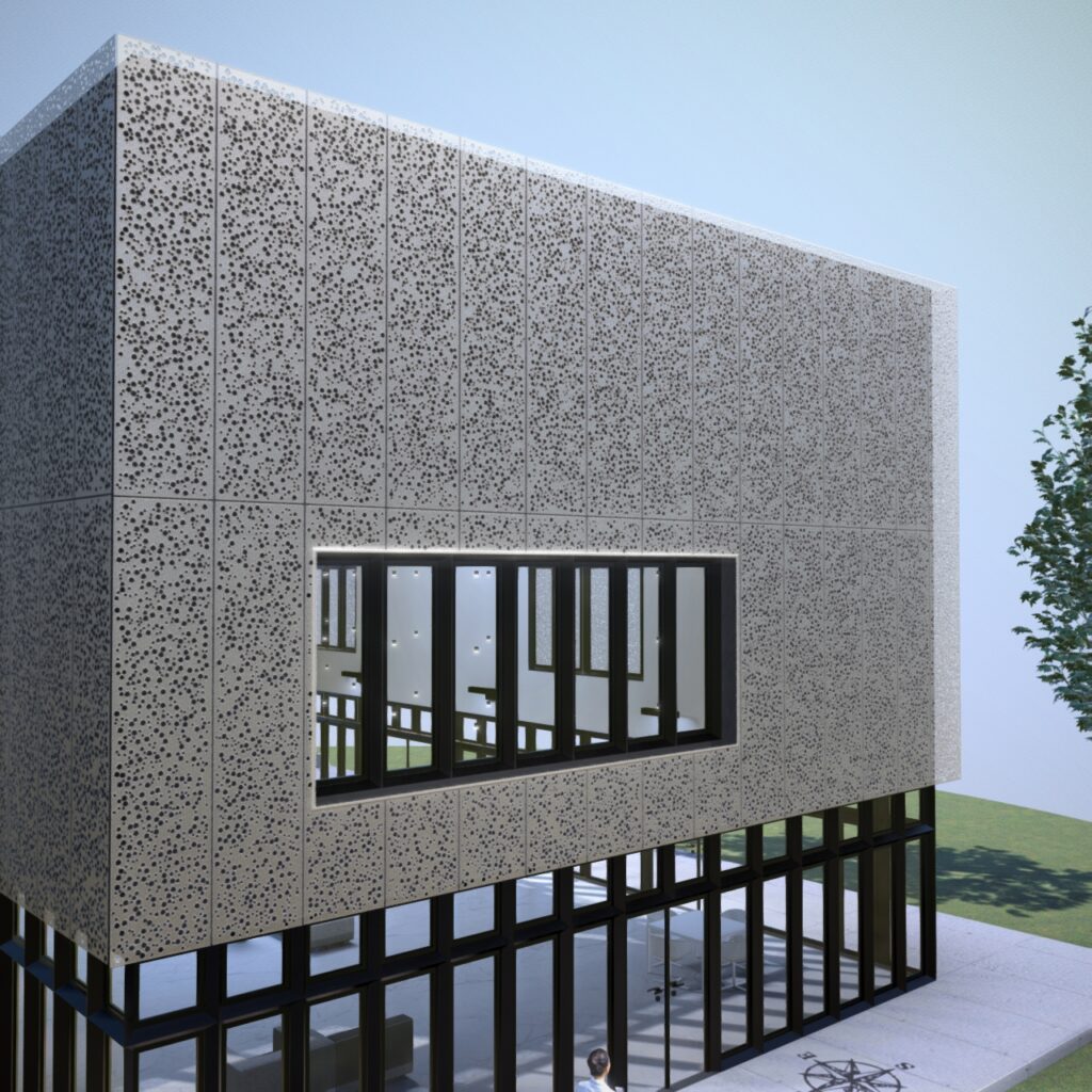 Vue mini de la facade ornée du motif Chaxil Dynamic